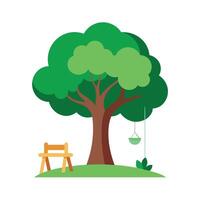Different types of trees illustration vector