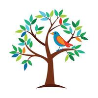 Different types of trees illustration vector