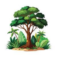 Different types of trees illustration vector
