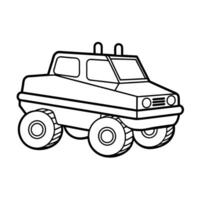 Different types of transportation vehicles coloring pages vector
