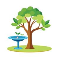 Different types of trees illustration vector
