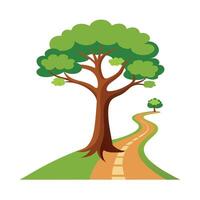 Different types of trees illustration vector