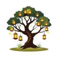 Different types of trees illustration vector