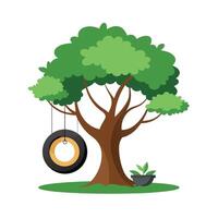 Different types of trees illustration vector