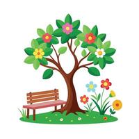 Different types of trees illustration vector
