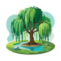 Different types of trees illustration vector
