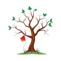 Different types of trees illustration vector
