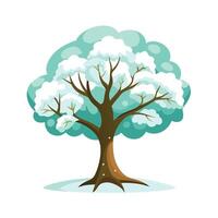 Different types of trees illustration vector