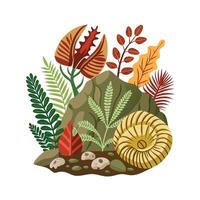 Hand drawn design botanical elements collection vector