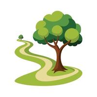 Different types of trees illustration vector