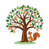 Different types of trees illustration vector