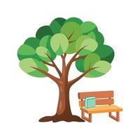 Different types of trees illustration vector