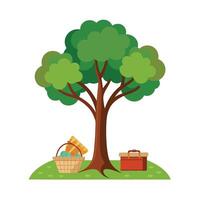 Different types of trees illustration vector