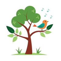 Different types of trees illustration vector