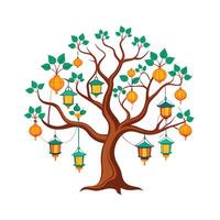 Different types of trees illustration vector