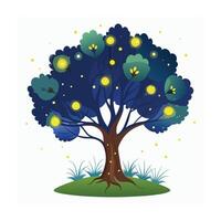 Different types of trees illustration vector