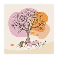 Different types of trees illustration vector