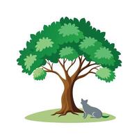 Different types of trees illustration vector
