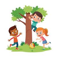 Different types of trees illustration vector
