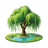 Different types of trees illustration vector