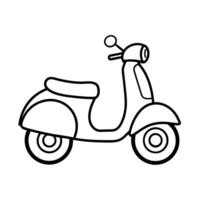 Different types of transportation vehicles coloring pages vector