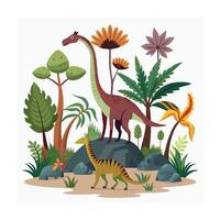 Hand drawn design botanical elements collection vector
