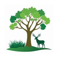 Different types of trees illustration vector