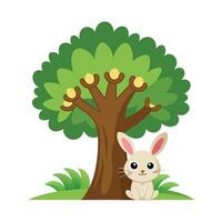 Different types of trees illustration vector