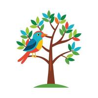 Different types of trees illustration vector
