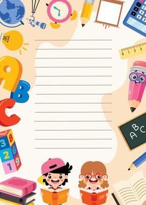 Template Design With Education Elements