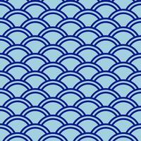 Oriental Fish scales seamless pattern background and fabric vector
