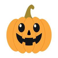 Pumkins with faces for Halloween design isolated on white background vector