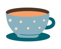 Coffee, cocoa cup isolated on white background vector