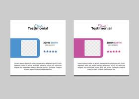 Clients Testimonial Design. vector