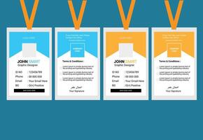 Id Card Design. vector