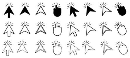 24 Computer mouse click cursor vector