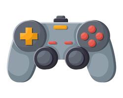 Grey videogame joystick vector