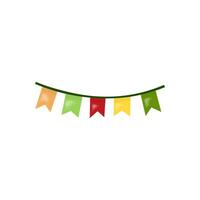 Clipart of a flag in color, in doodle style. vector