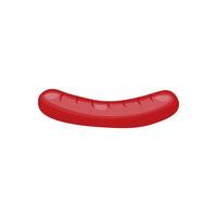 Clipart of sausages in hand drawn style. Single element. Stock isolated image on a white background. vector