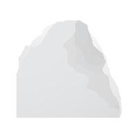 piece of torn paper, collage of notebook paper, white sheet. Paper scrap. vector