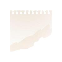 A piece of torn paper, ripped from a notebook collage . Paper scrap. vector
