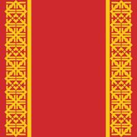 Golden red chinese seamless vertical pattern. Bold and clean with geometric lines vector