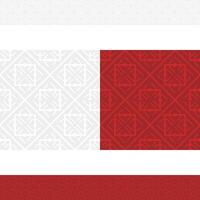 Subtle geometric modern pattern in white and red option vector