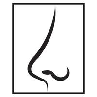 nose icon design vector