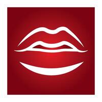 lips icon design vector