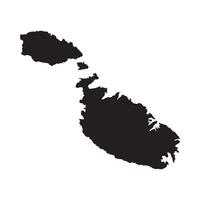 malta map icon design vector