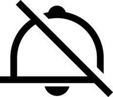 mute notification icon design vector