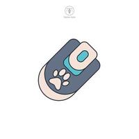 pet tech icon symbol illustration isolated on white background vector