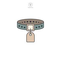 collar pet icon symbol illustration isolated on white background vector