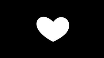 Heart animation loop video